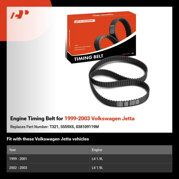 Engine Timing Belt for 1999-2003 Volkswagen Jetta