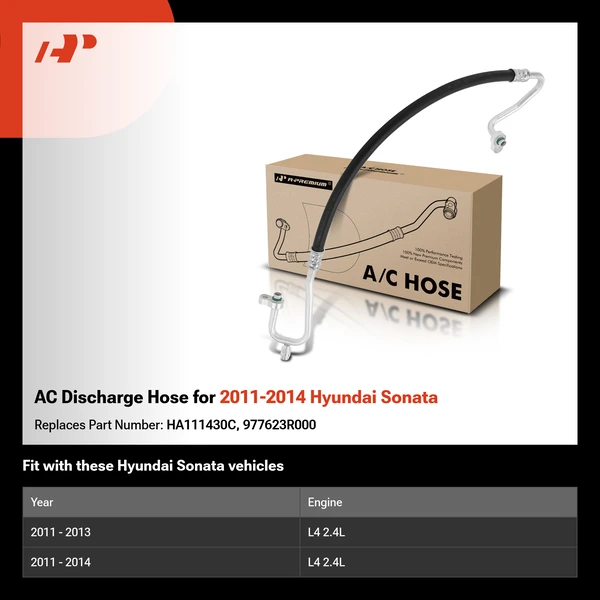AC Discharge Hose for 2011-2014 Hyundai Sonata