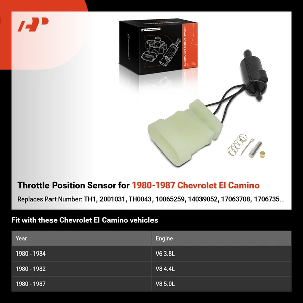 Throttle Position Sensor for 1980-1987 Chevrolet El Camino