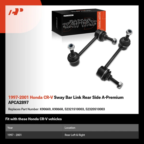 1997-2001 Honda CR-V Sway Bar Link Rear Side A-Premium APCA2897