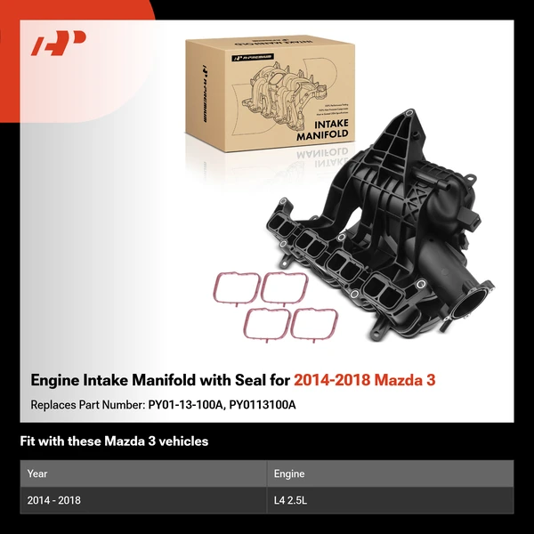 Engine Intake Manifold with Seal for 2014-2018 Mazda 3