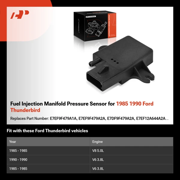 Fuel Injection Manifold Pressure Sensor for 1985 1990 Ford Thunderbird