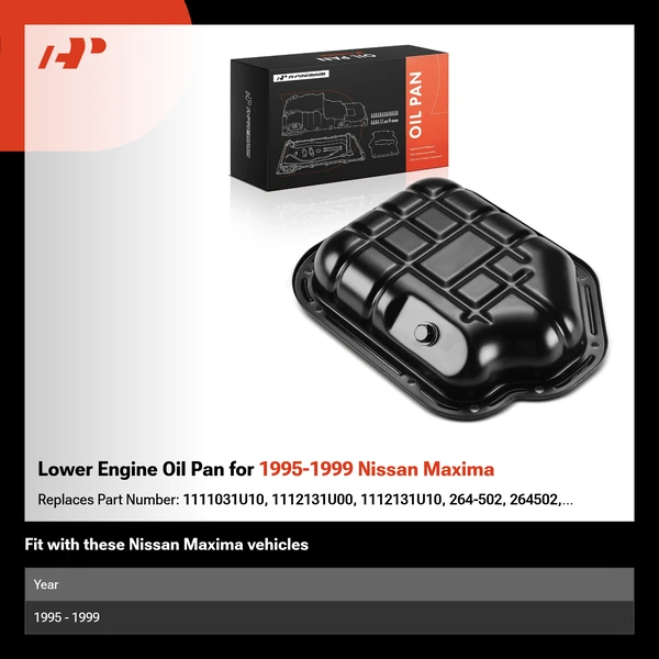 Lower Engine Oil Pan for 1995-1999 Nissan Maxima