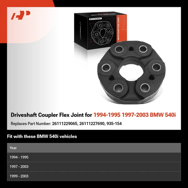 Driveshaft Coupler Flex Joint for 1994-1995 1997-2003 BMW 540i