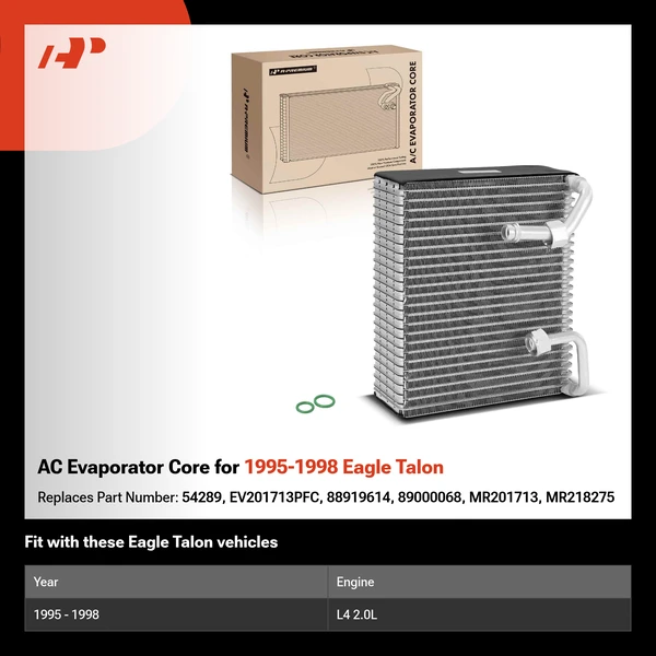 AC Evaporator Core for 1995-1998 Eagle Talon