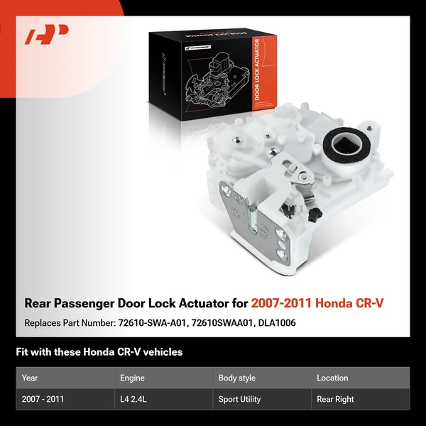 Rear Passenger Door Lock Actuator for 2007-2011 Honda CR-V