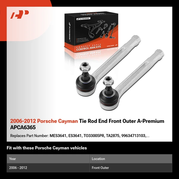 2006-2012 Porsche Cayman Tie Rod End Front Outer A-Premium APCA6365