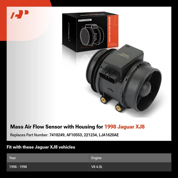 Mass Air Flow Sensor with Housing for 1998 Jaguar XJ8