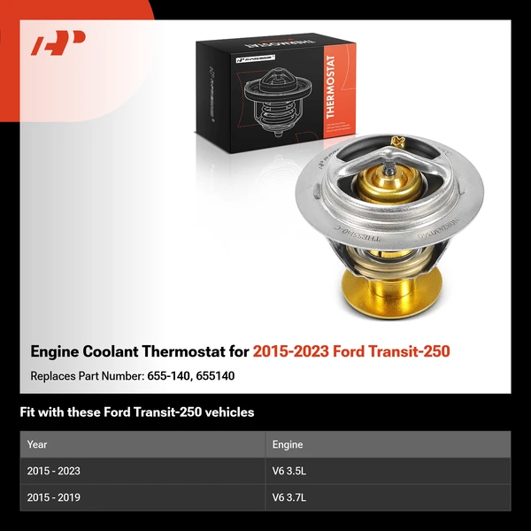 Engine Coolant Thermostat for 2015-2023 Ford Transit-250