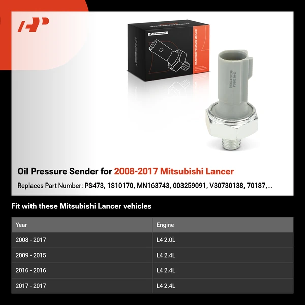 Oil Pressure Sender for 2008-2017 Mitsubishi Lancer