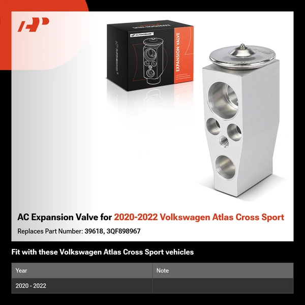 AC Expansion Valve for 2020-2022 Volkswagen Atlas Cross Sport