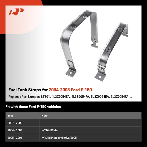 Fuel Tank Straps for 2004-2008 Ford F-150