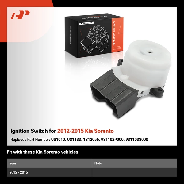 Ignition Switch for 2012-2015 Kia Sorento