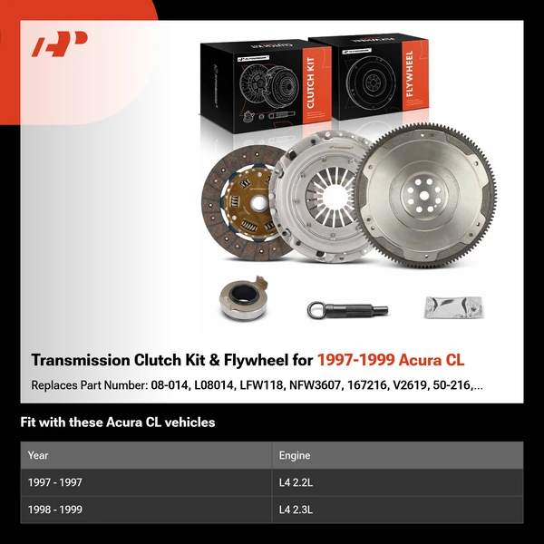 Transmission Clutch Kit & Flywheel for 1997-1999 Acura CL