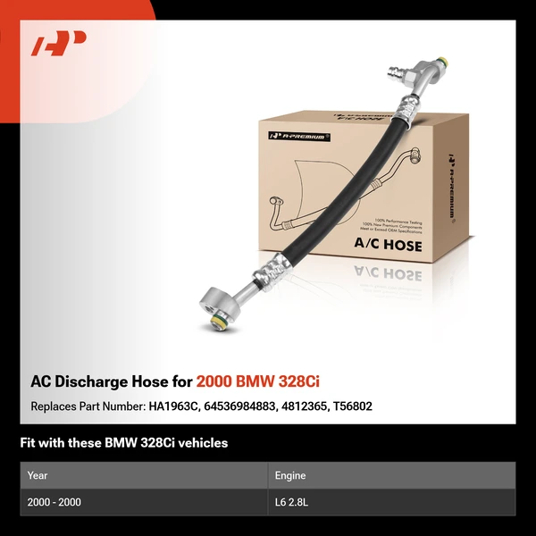 AC Discharge Hose for 2000 BMW 328Ci
