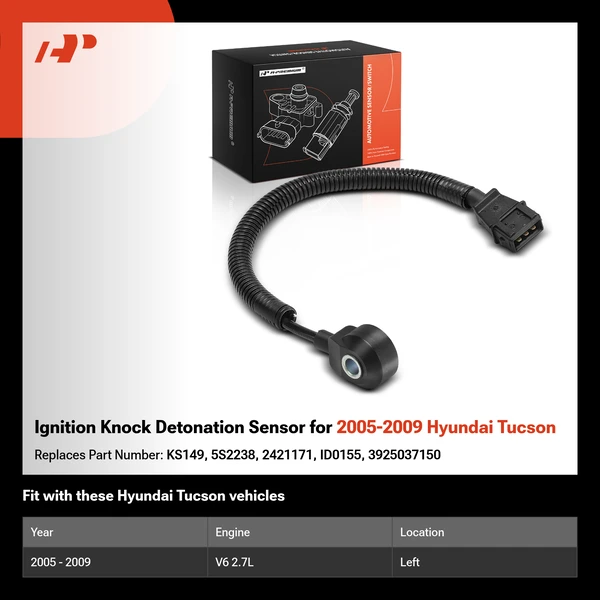 Ignition Knock Detonation Sensor for 2005-2009 Hyundai Tucson