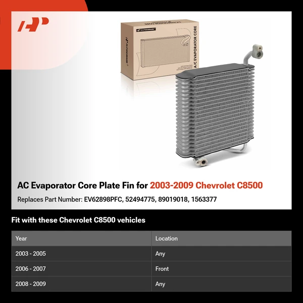 AC Evaporator Core Plate Fin for 2003-2009 Chevrolet C8500