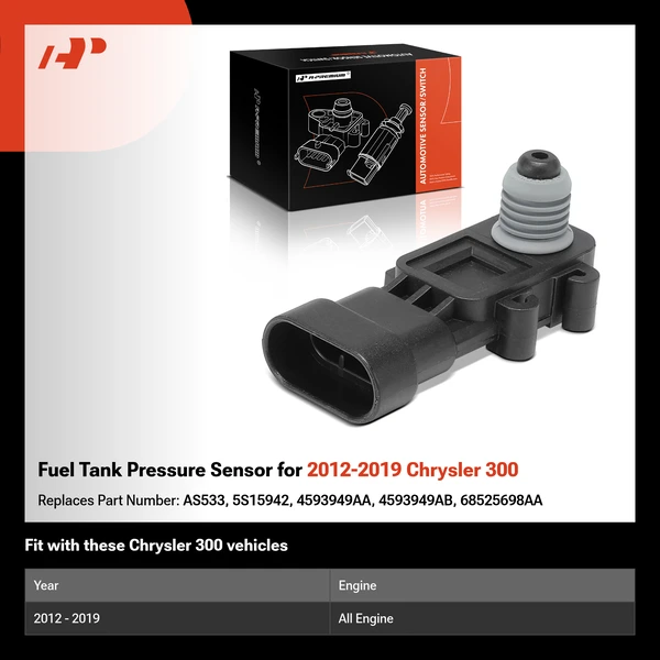 Fuel Tank Pressure Sensor for 2012-2019 Chrysler 300