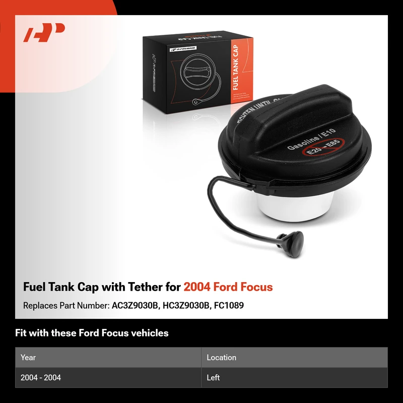 Fuel Tank Cap with Tether for 2004 Ford Focus