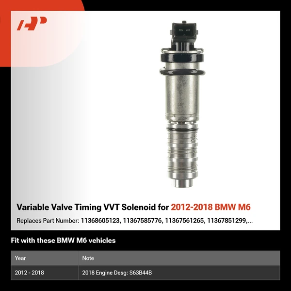 Variable Valve Timing VVT Solenoid for 2012-2018 BMW M6