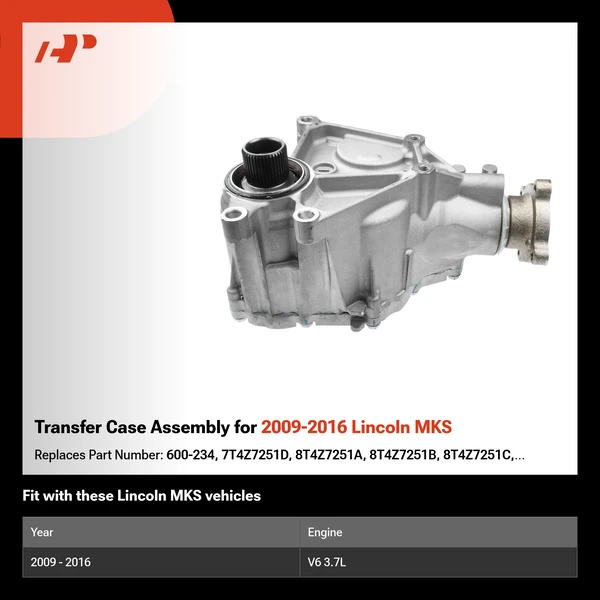 Transfer Case Assembly for 2009-2016 Lincoln MKS
