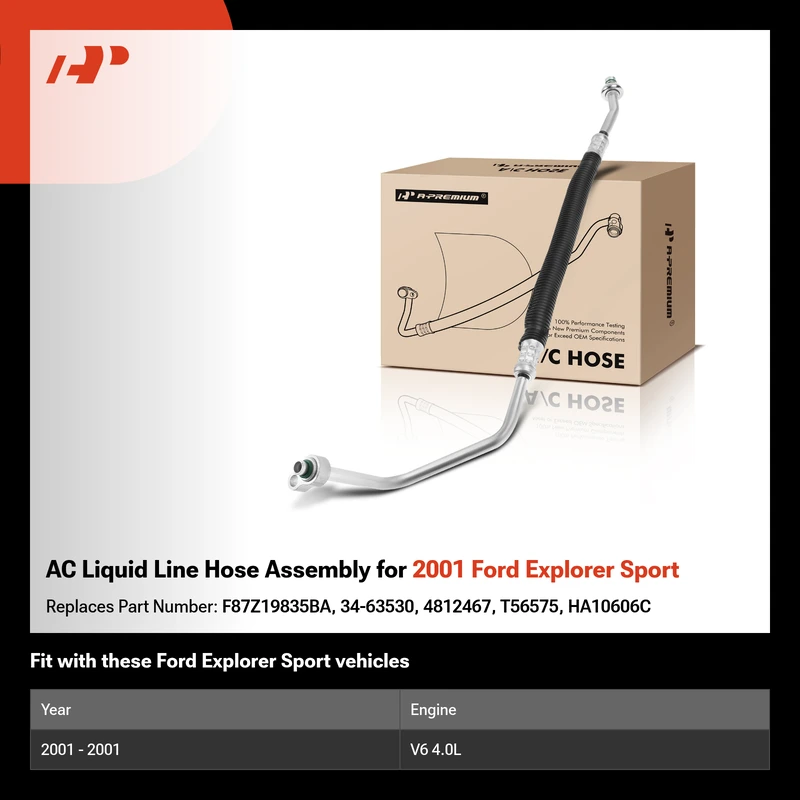 AC Liquid Line Hose Assembly for 2001 Ford Explorer Sport