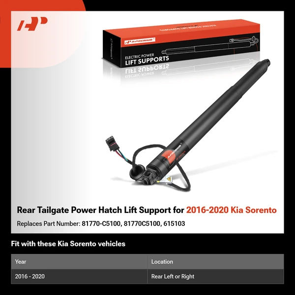 Rear Tailgate Power Hatch Lift Support for 2016-2020 Kia Sorento