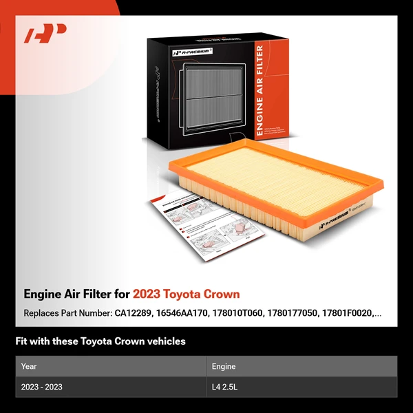 Engine Air Filter for 2023 Toyota Crown