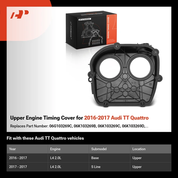 Upper Engine Timing Cover for 2016-2017 Audi TT Quattro