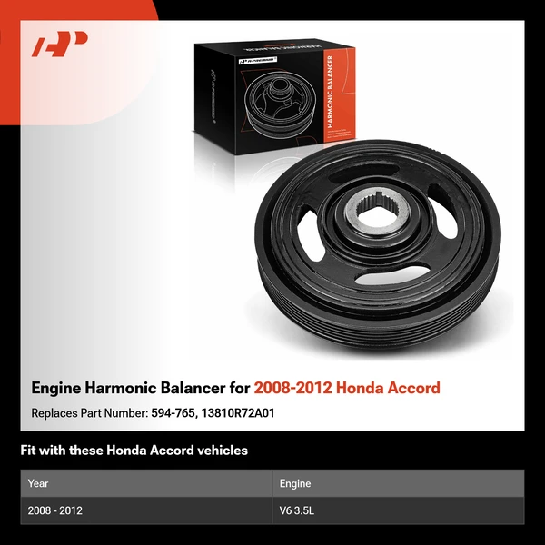 Engine Harmonic Balancer for 2008-2012 Honda Accord