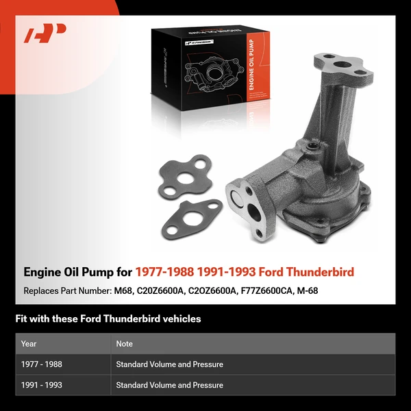 Engine Oil Pump for 1977-1988 1991-1993 Ford Thunderbird