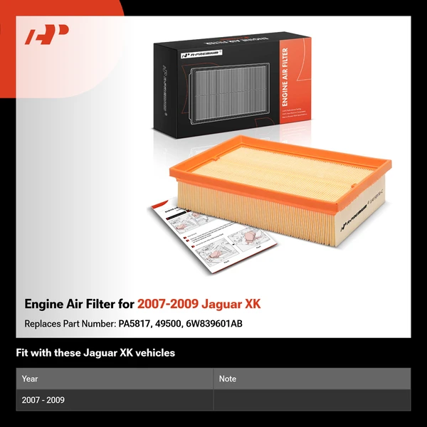 Engine Air Filter for 2007-2009 Jaguar XK