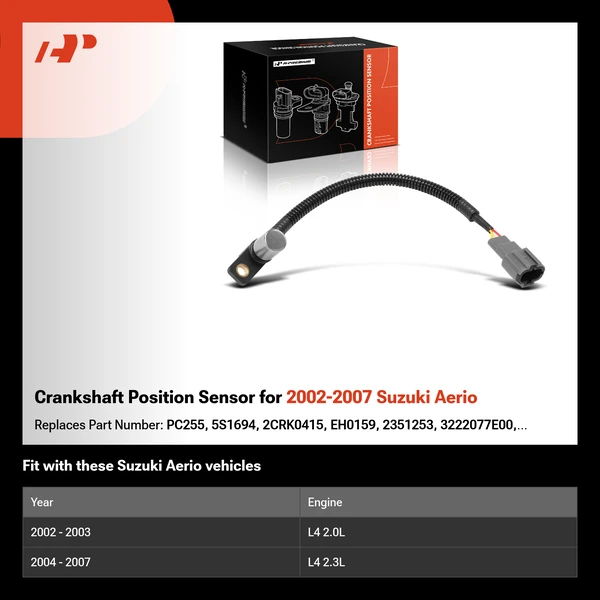 Crankshaft Position Sensor for 2002-2007 Suzuki Aerio