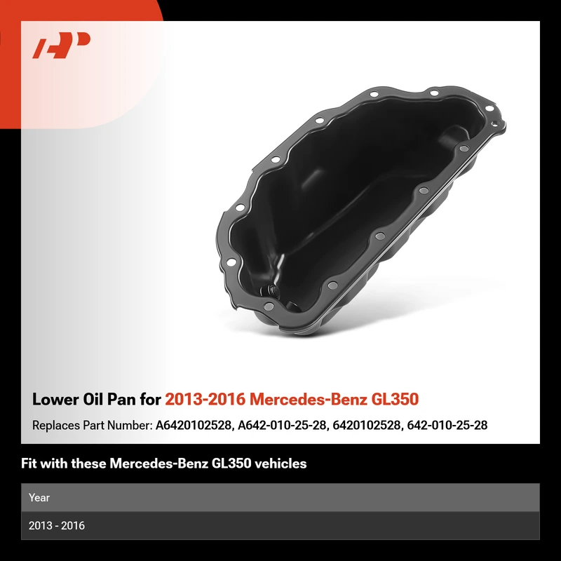 Lower Oil Pan for 2013-2016 Mercedes-Benz GL350