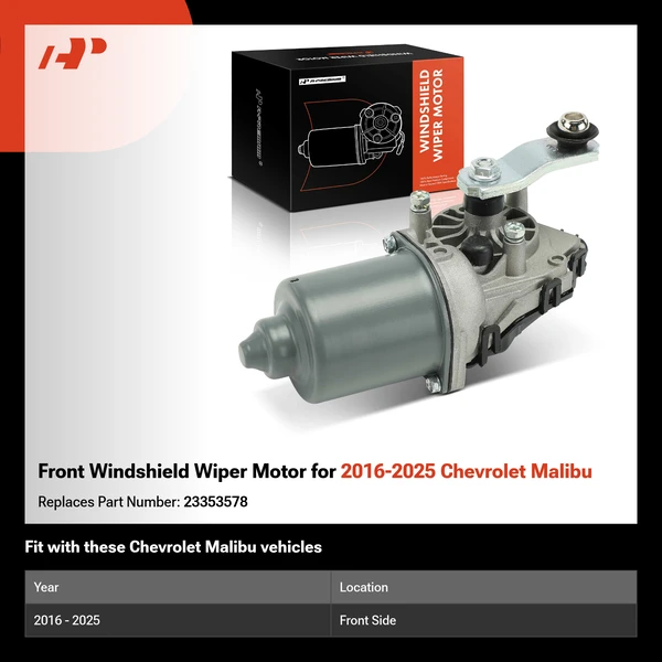 Front Windshield Wiper Motor for 2016-2025 Chevrolet Malibu