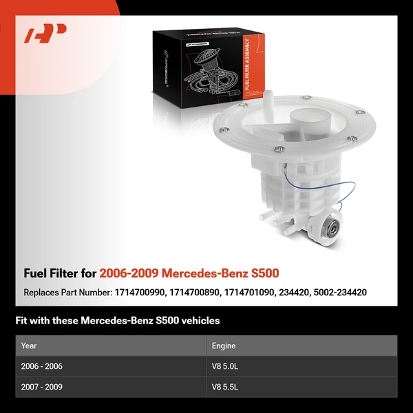 Fuel Filter for 2006-2009 Mercedes-Benz S500