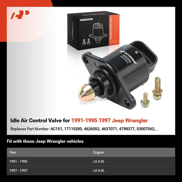 Idle Air Control Valve for 1991-1995 1997 Jeep Wrangler