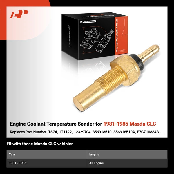 Engine Coolant Temperature Sender for 1981-1985 Mazda GLC