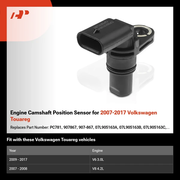 Engine Camshaft Position Sensor for 2007-2017 Volkswagen Touareg