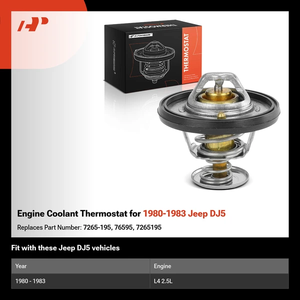 Engine Coolant Thermostat for 1980-1983 Jeep DJ5