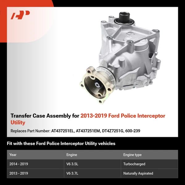 Transfer Case Assembly for 2013-2019 Ford Police Interceptor Utility