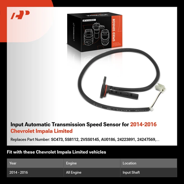 Input Automatic Transmission Speed Sensor for 2014-2016 Chevrolet Impala Limited