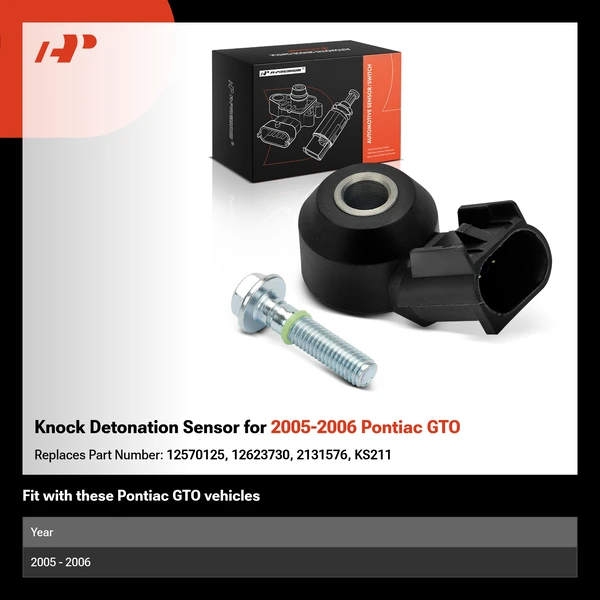Knock Detonation Sensor for 2005-2006 Pontiac GTO