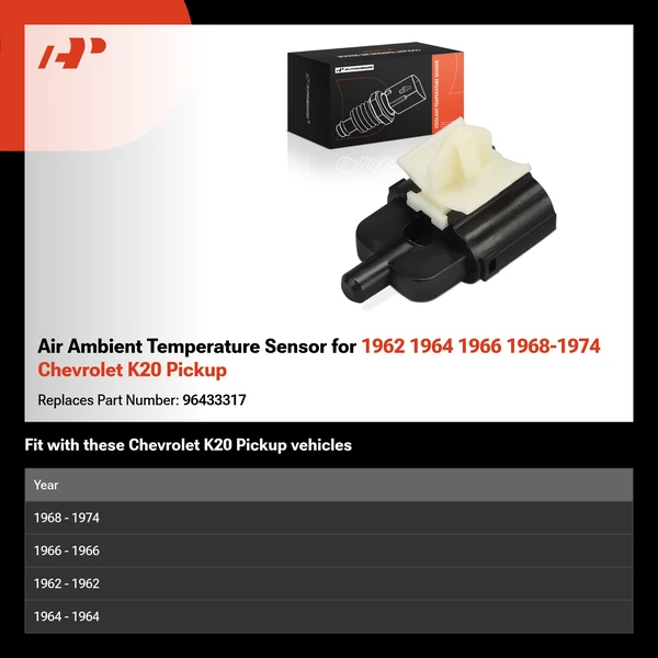 Air Ambient Temperature Sensor for 1962 1964 1966 1968-1974 Chevrolet K20 Pickup