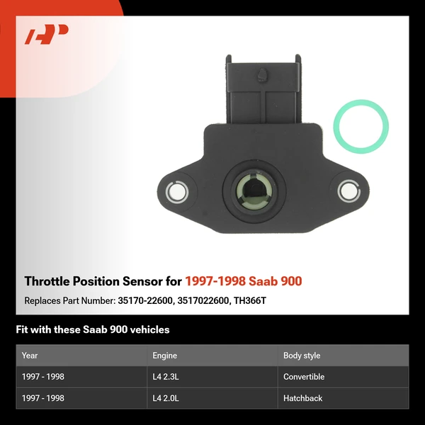 Throttle Position Sensor for 1997-1998 Saab 900