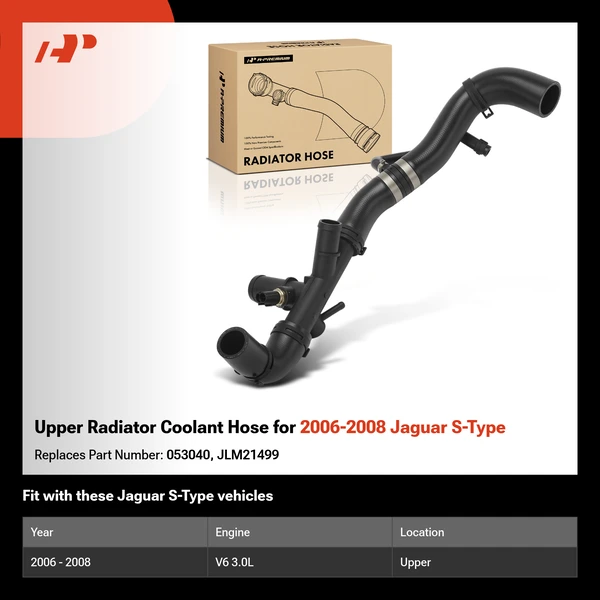 Upper Radiator Coolant Hose for 2006-2008 Jaguar S-Type