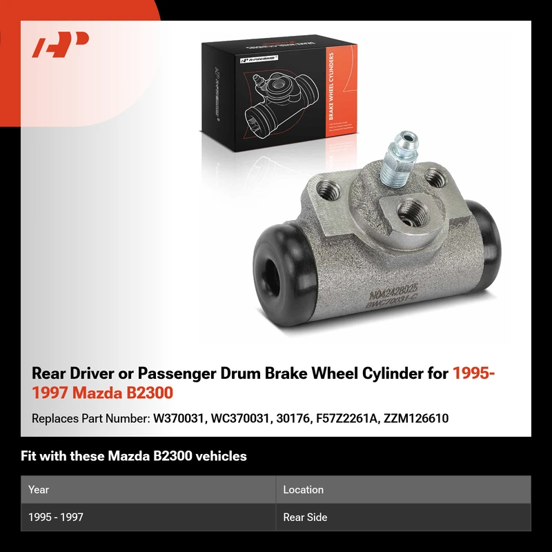Rear Driver or Passenger Drum Brake Wheel Cylinder for 1995-1997 Mazda B2300