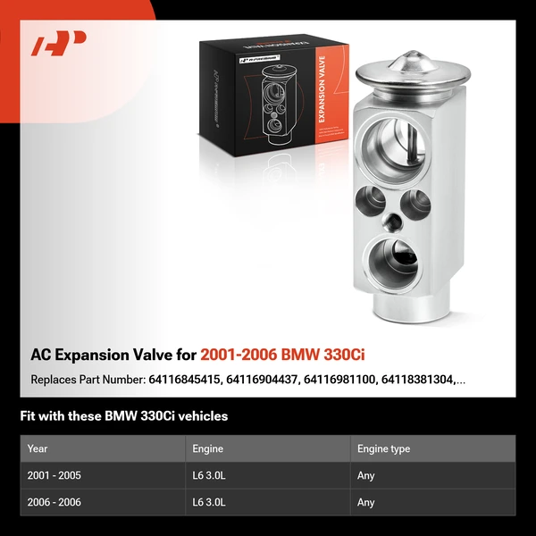 AC Expansion Valve for 2001-2006 BMW 330Ci