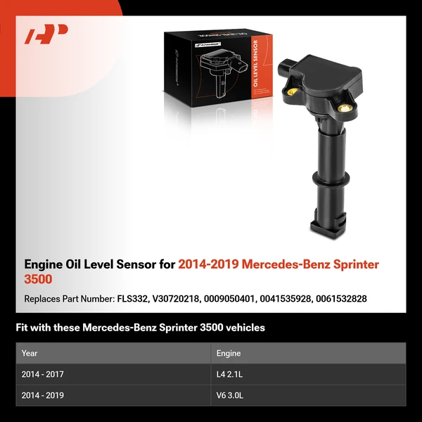 Engine Oil Level Sensor for 2014-2019 Mercedes-Benz Sprinter 3500