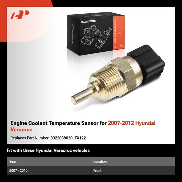 Engine Coolant Temperature Sensor for 2007-2012 Hyundai Veracruz